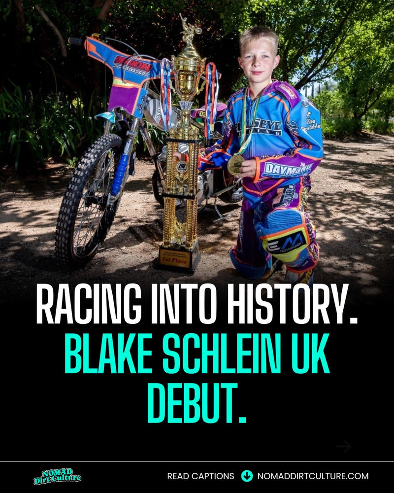 RACING INTO HISTORY. BLAKE SCHLEIN UK DEBUT