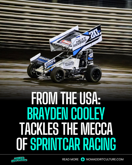 FROM THE USA: BRAYDEN COOLEY TACKLES THE MECCA OF SPRINTCAR RACING