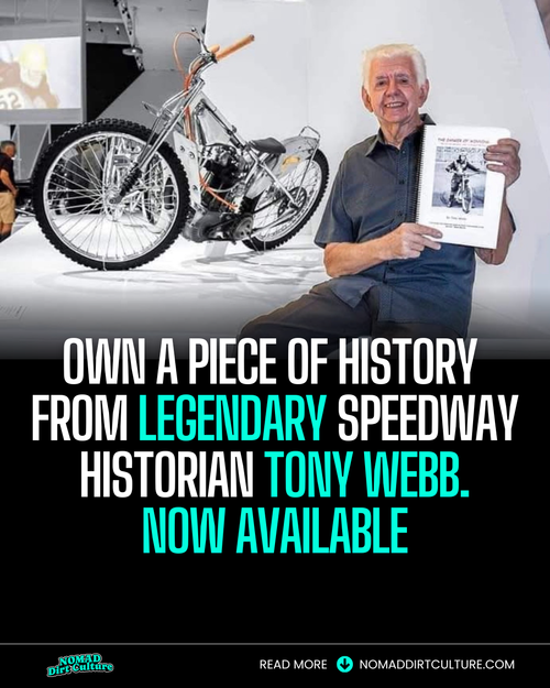 Own a piece of history from legendary speedway historian Tony Webb—now available