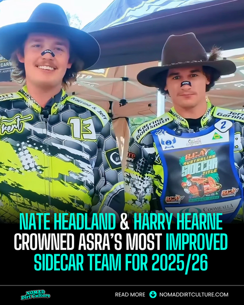 NATE HEADLAND & HARRY HEARNE CROWNED ASRA’S MOST IMPROVED SIDECAR TEAM FOR 2025/26
