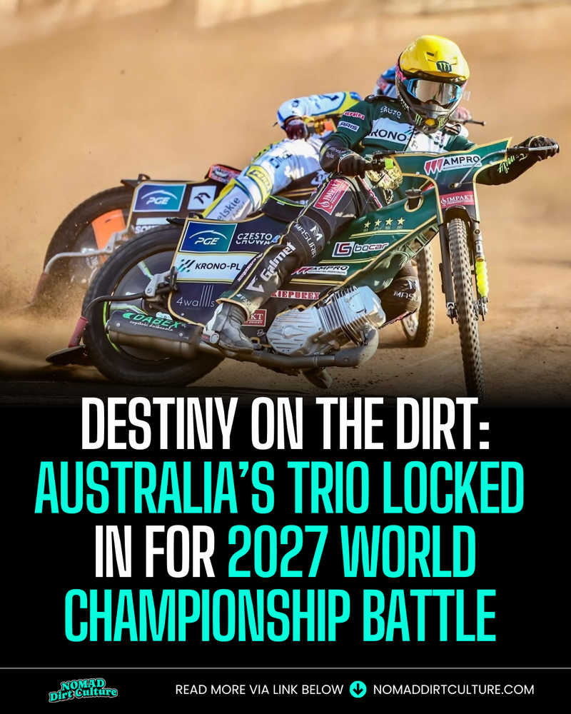 DESTINY ON THE DIRT: Australia’s Trio Locked  In for 2027 World Championship Battle