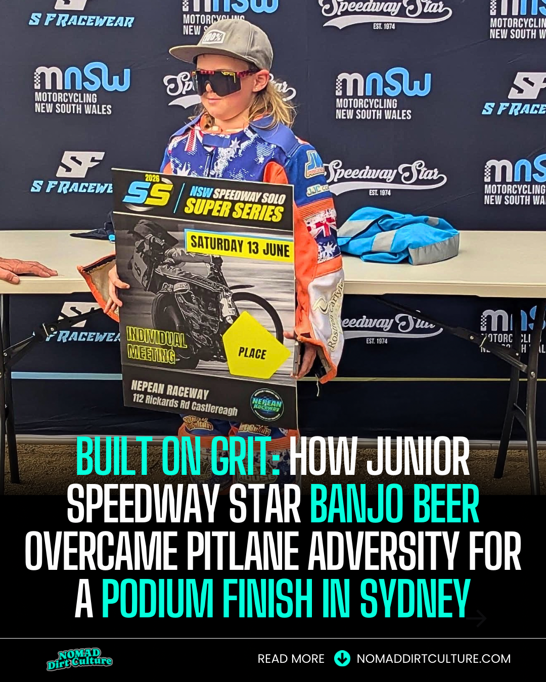 Built on Grit: How Junior Speedway Star Banjo Beer Overcame Pitlane Adversity for a Podium Finish in Sydney