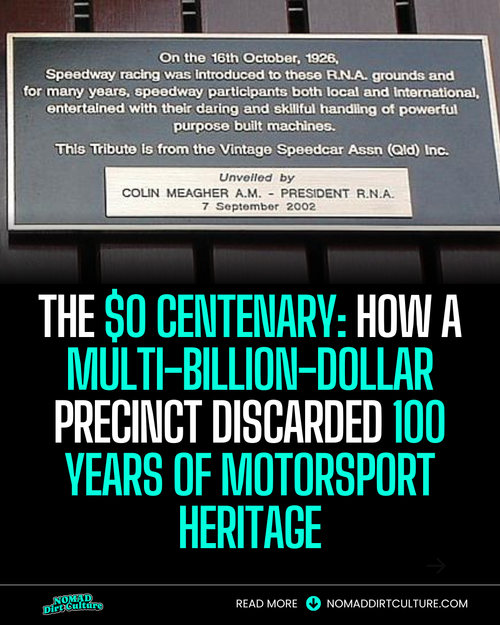 The $0 Centenary: How a Multi-Billion-Dollar Precinct Discarded 100 Years of Motorsport Heritage