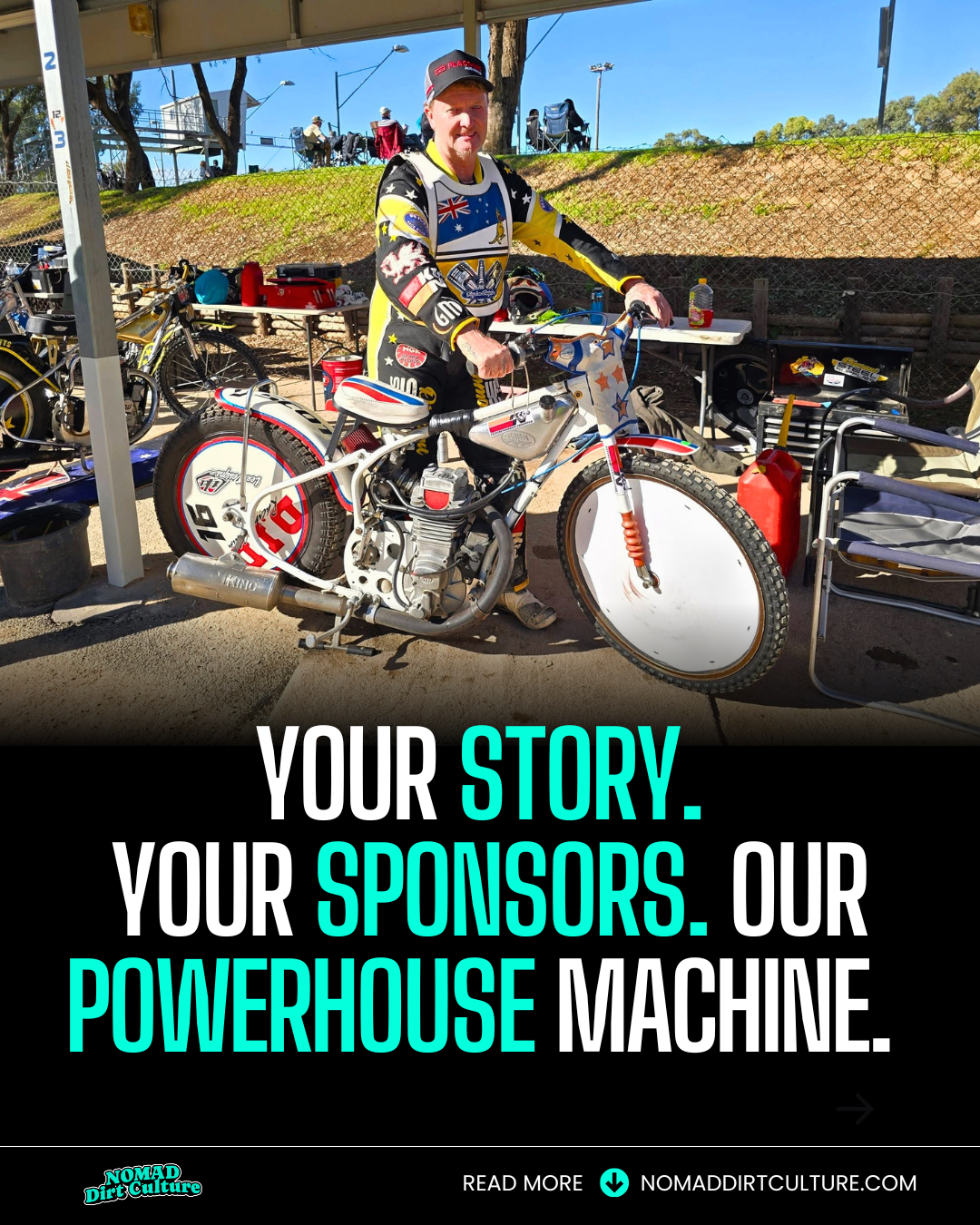 YOUR STORY. YOUR SPONSORS. OUR MACHINE.