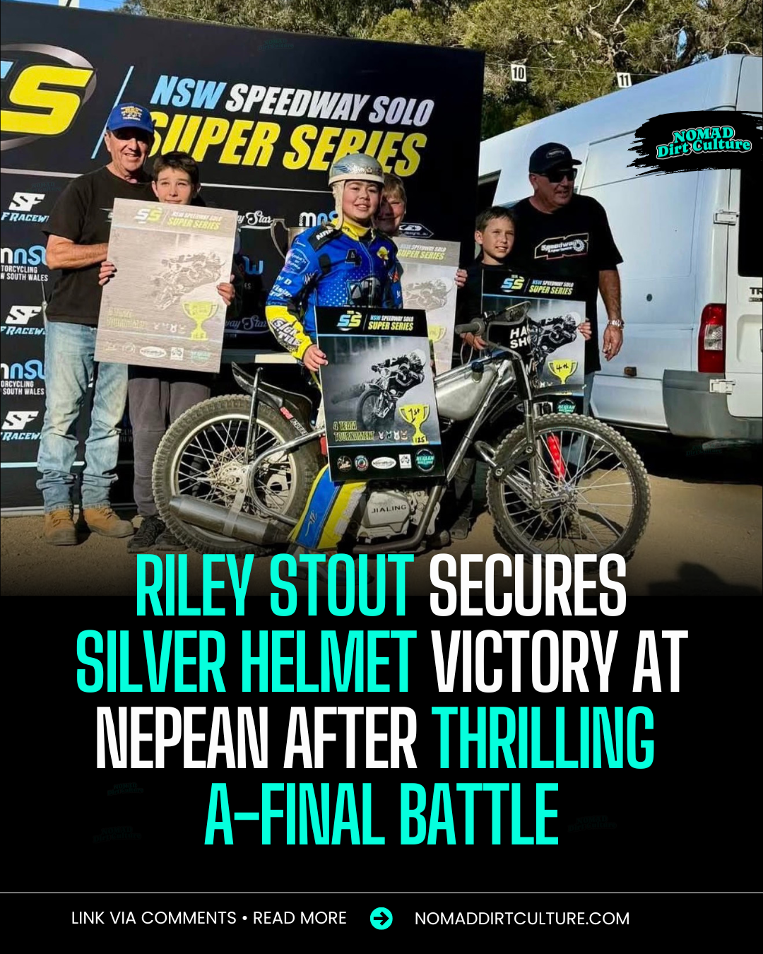 RILEY STOUT SECURES SILVER HELMET VICTORY AT NEPEAN AFTER THRILLING A-FINAL BATTLE