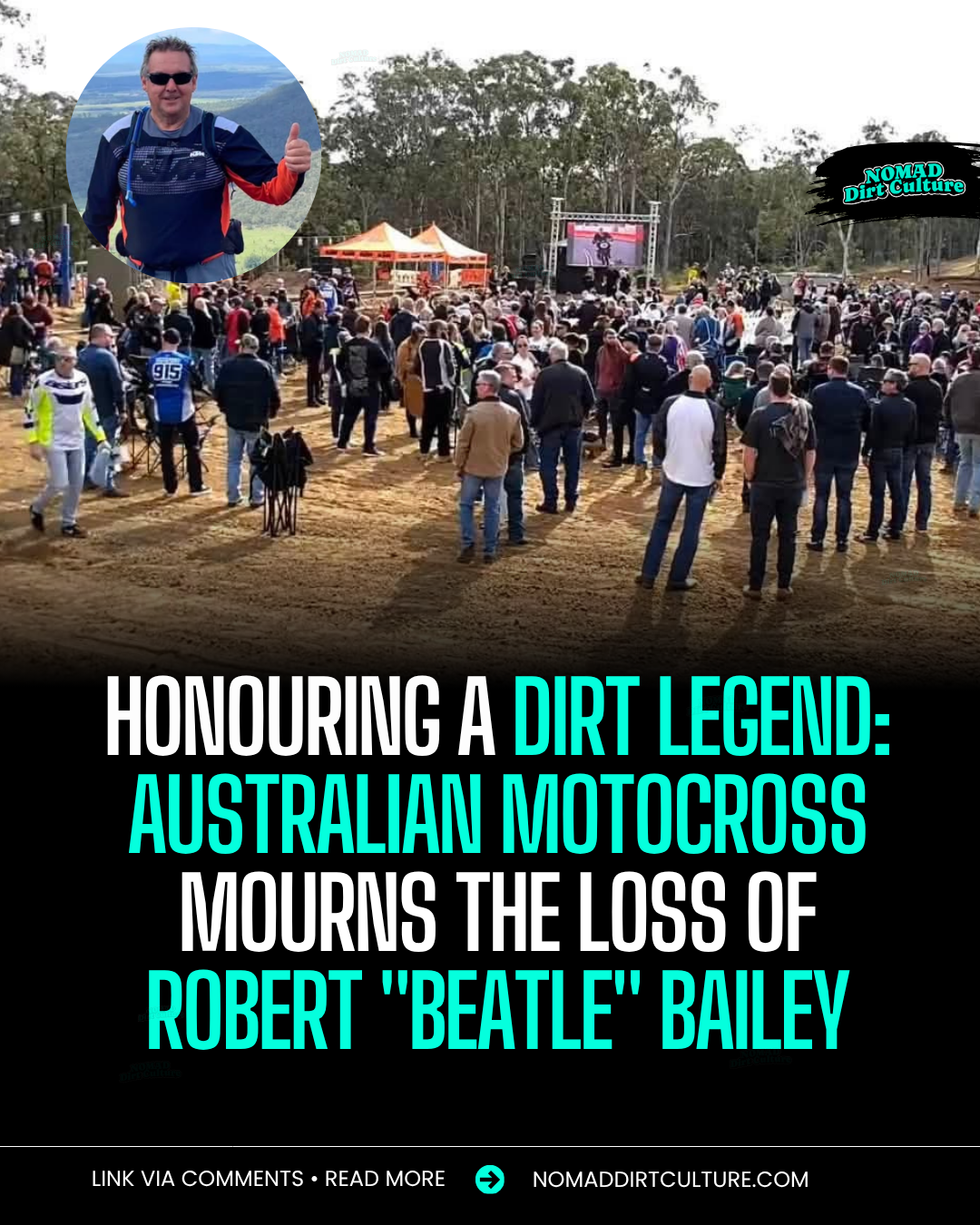 HONOURING A DIRT LEGEND: AUSTRALIAN MOTOCROSS MOURNS THE LOSS OF ROBERT "BEATLE" BAILEY