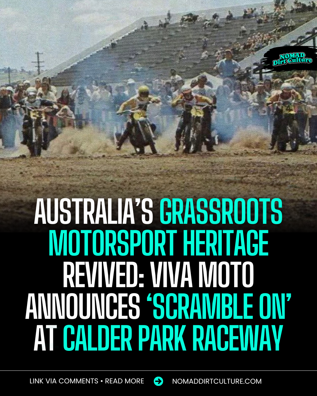 AUSTRALIA’S GRASSROOTS MOTORSPORT HERITAGE REVIVED: VIVA MOTO ANNOUNCES ‘SCRAMBLE ON’ AT CALDER PARK RACEWAY