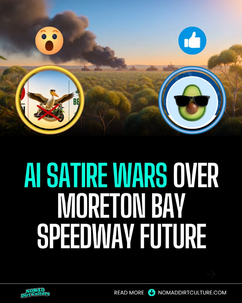 AI SATIRE WARS OVER MORETON BAY SPEEDWAY FUTURE