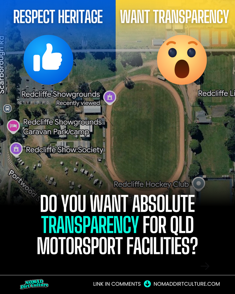 DO YOU WANT ABSOLUTE TRANSPARENCY FOR QLD MOTORSPORT FACILITIES?