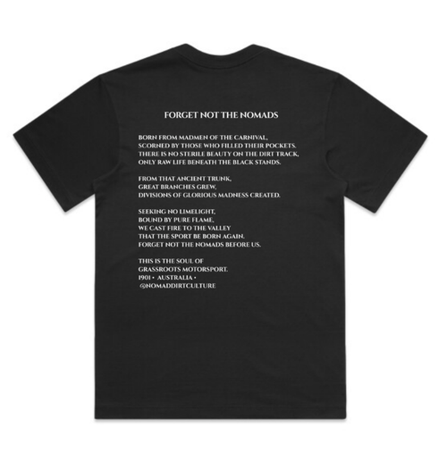 FORGET NOT THE NOMADS (BLK UNISEX)